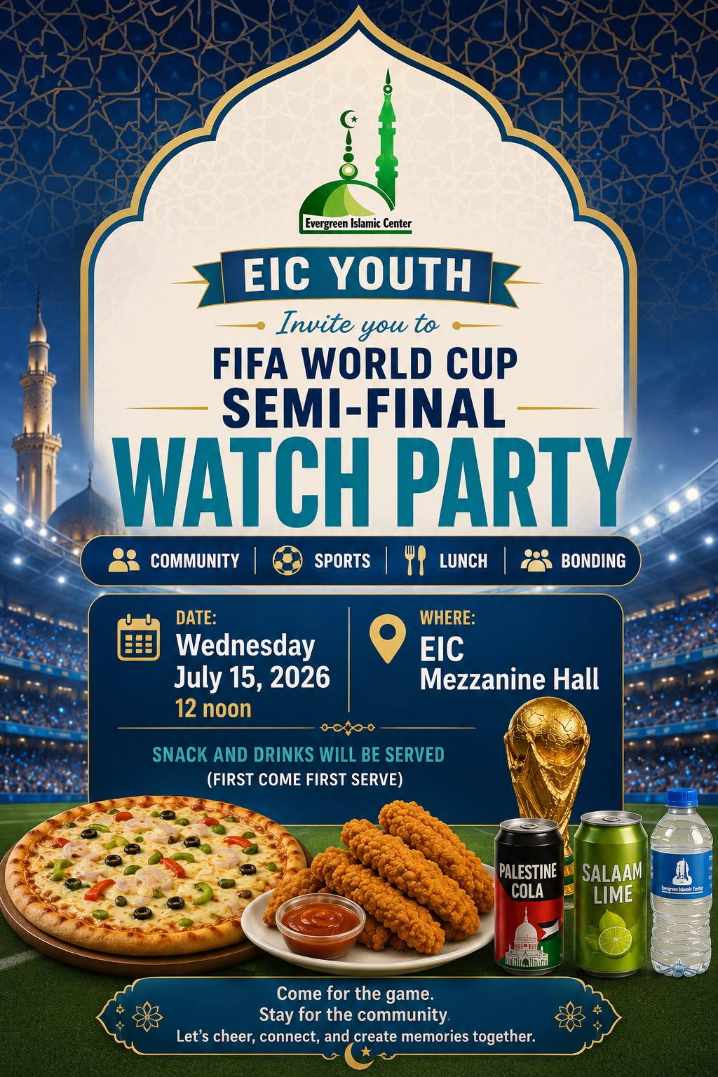 Poster for watch party