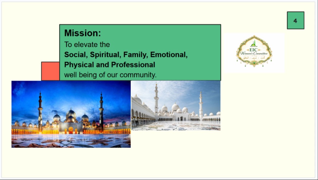 Mission: To elevate the Social, Spiritual, Family, Emotional, Physical and Professional well being of our community